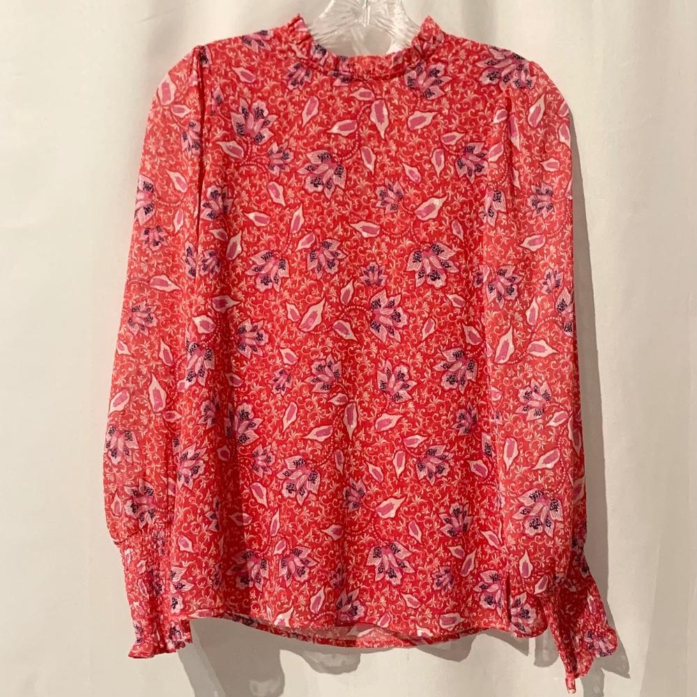 Joie Long Sleeve Floral Blouse